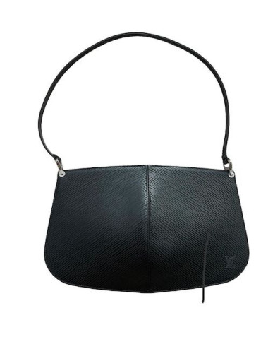 Pochette Louis Vuitton Demi lune cuir épi vintage certifié authentique