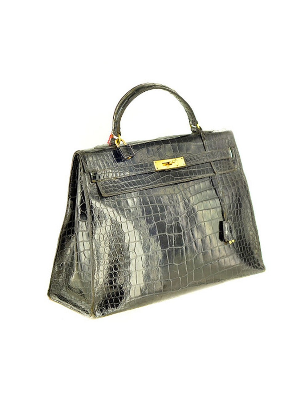 Kelly 35 porosus noir HERMÃˆS