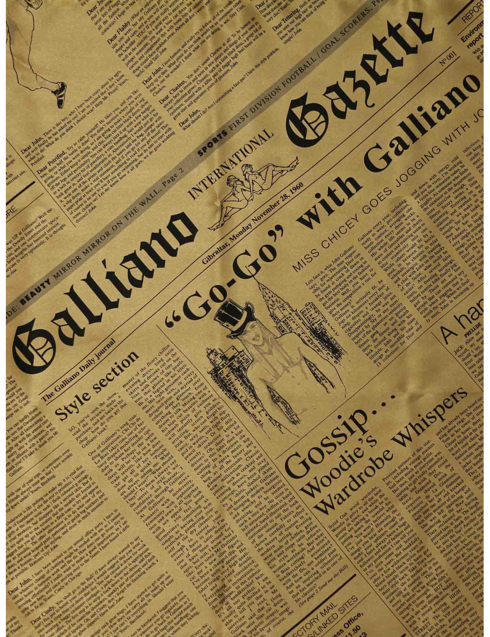 Long foulard John Galliano Gazette