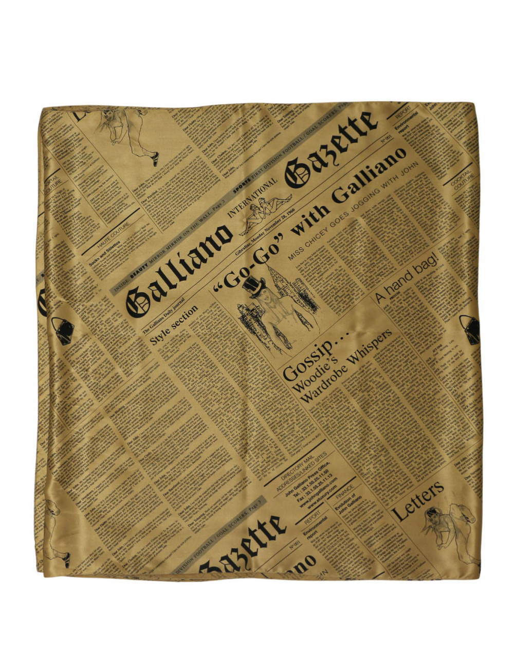 Long foulard John Galliano Gazette