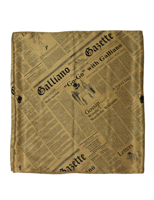 Echarpe longue JOHN GALLIANO journal