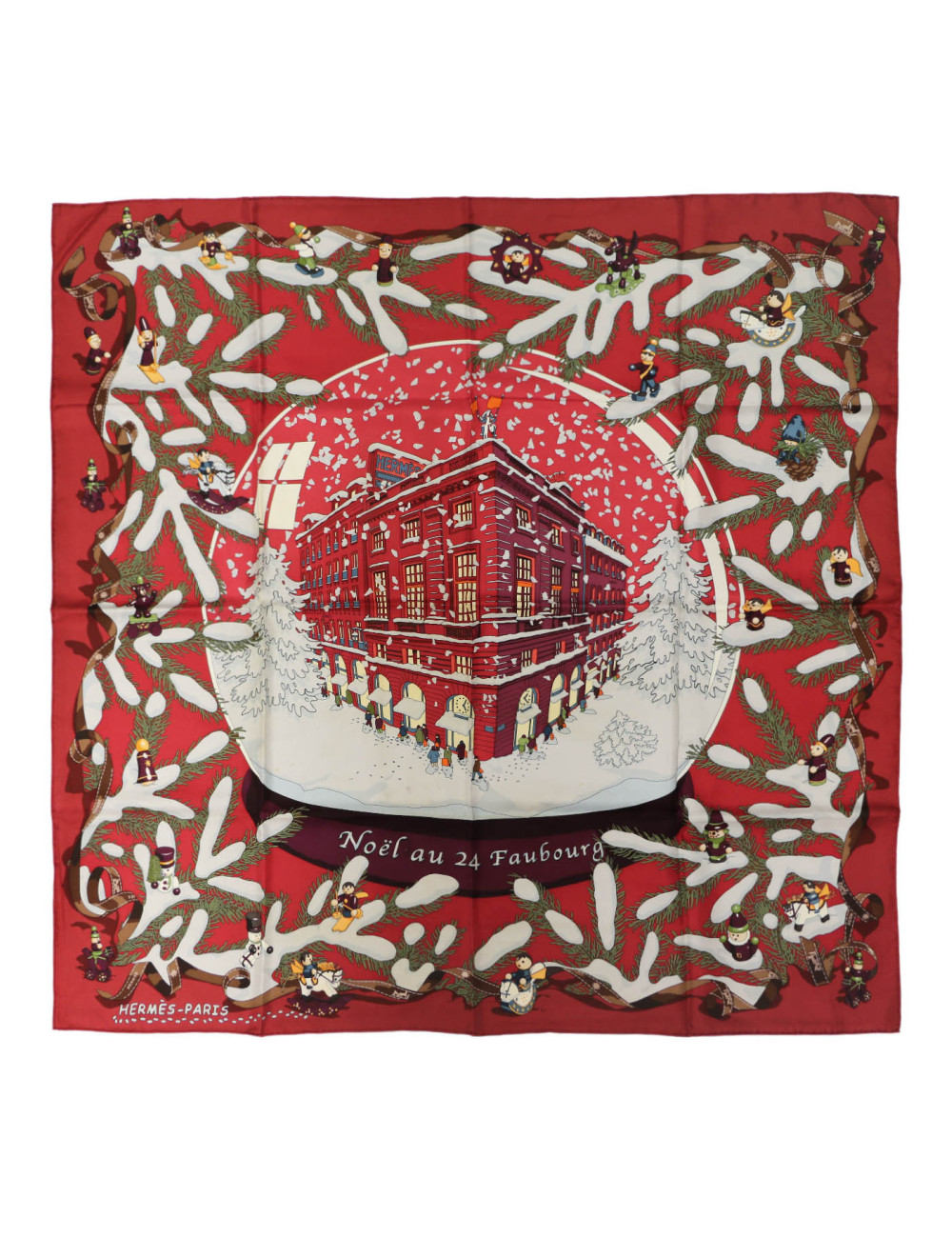 Rare Carré Hermès Noël au 24 Faubourg