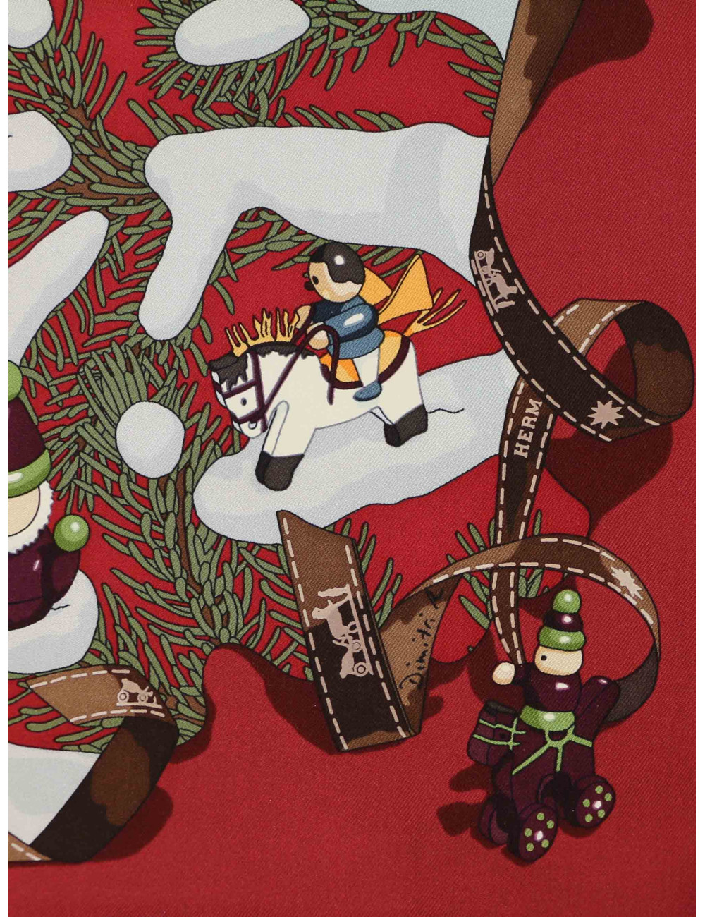 Rare Carré Hermès Noël au 24 Faubourg