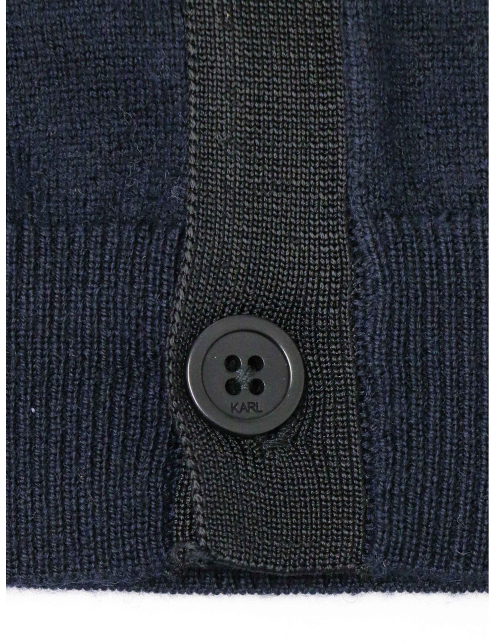 Cardigan Karl Lagerfeld T40 bicolore laine