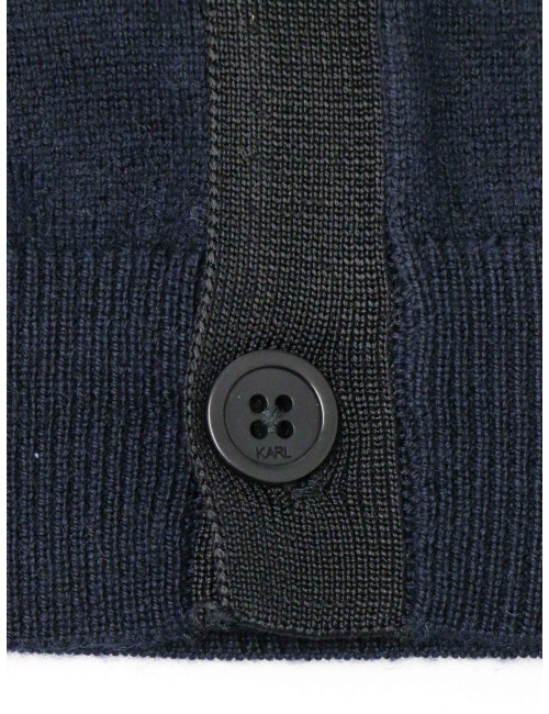 Cardigan Karl Lagerfeld T40 bicolore laine