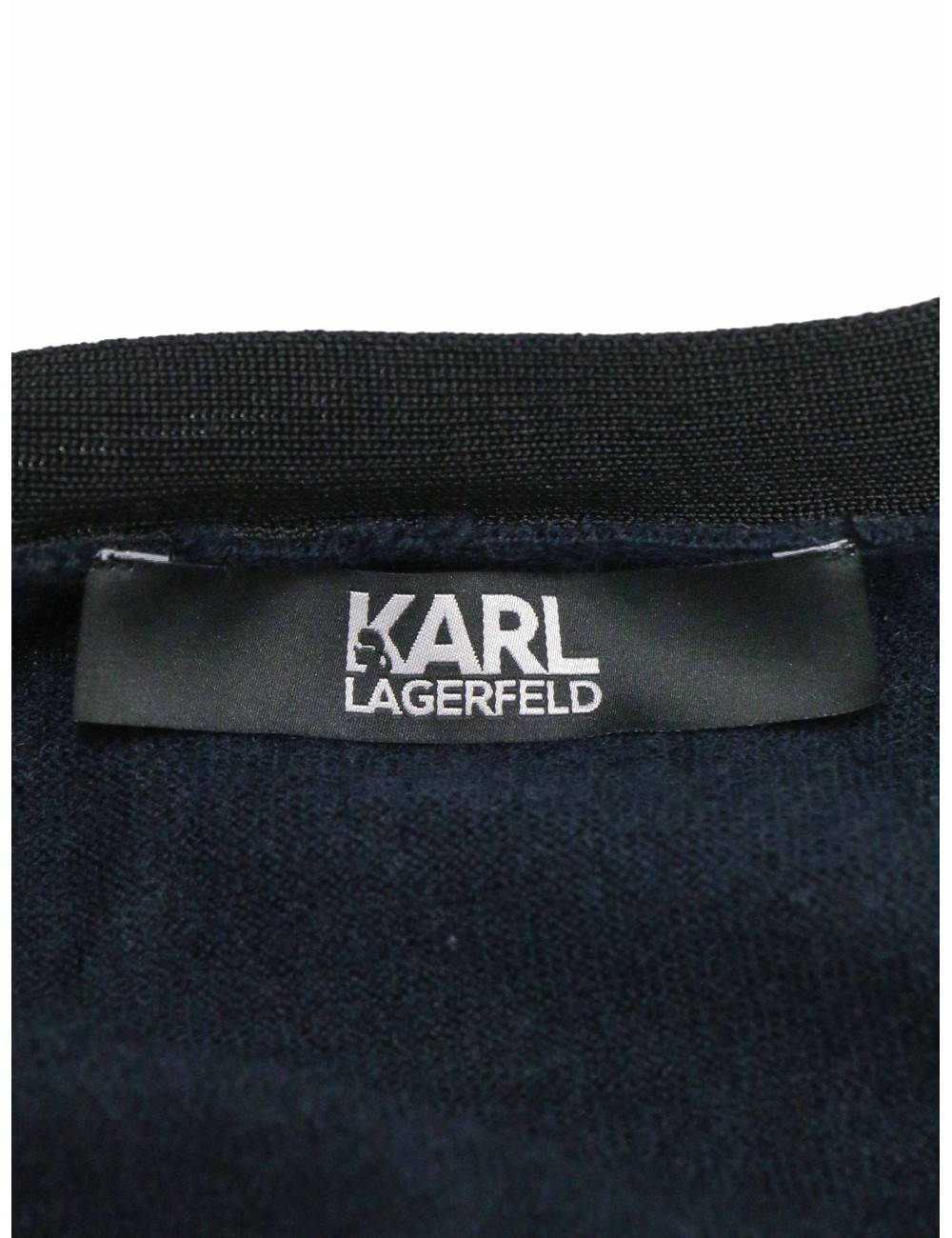 Cardigan Karl Lagerfeld T40 bicolore laine