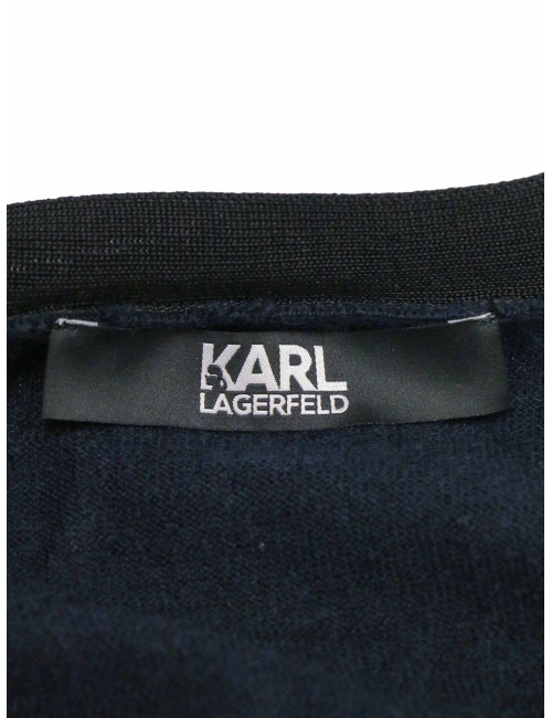 Cardigan Karl Lagerfeld T40 bicolore laine