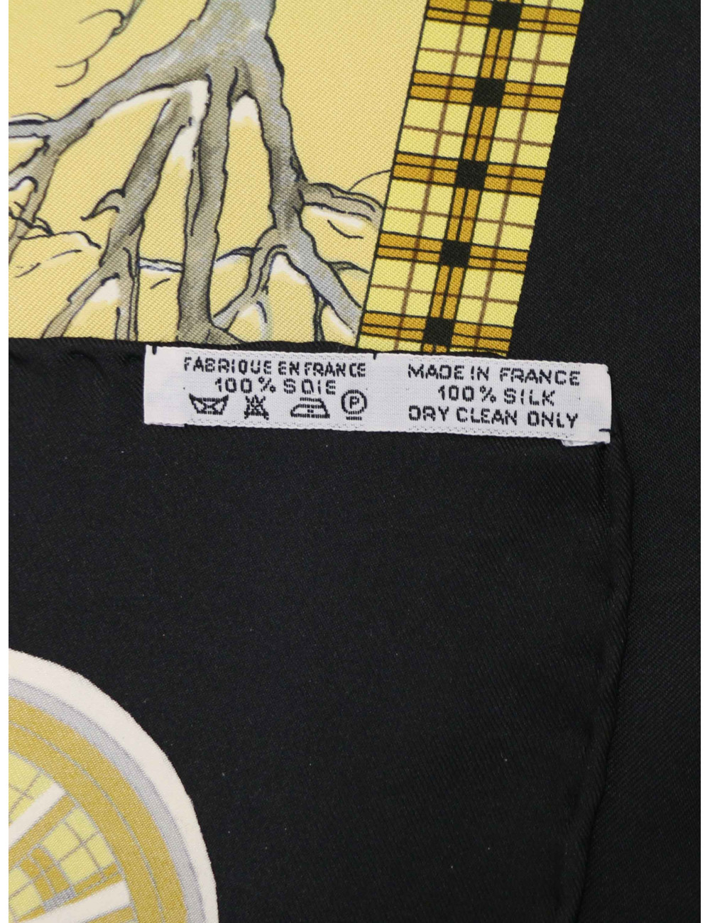 Carré soie HERMES L'hiver en Poste