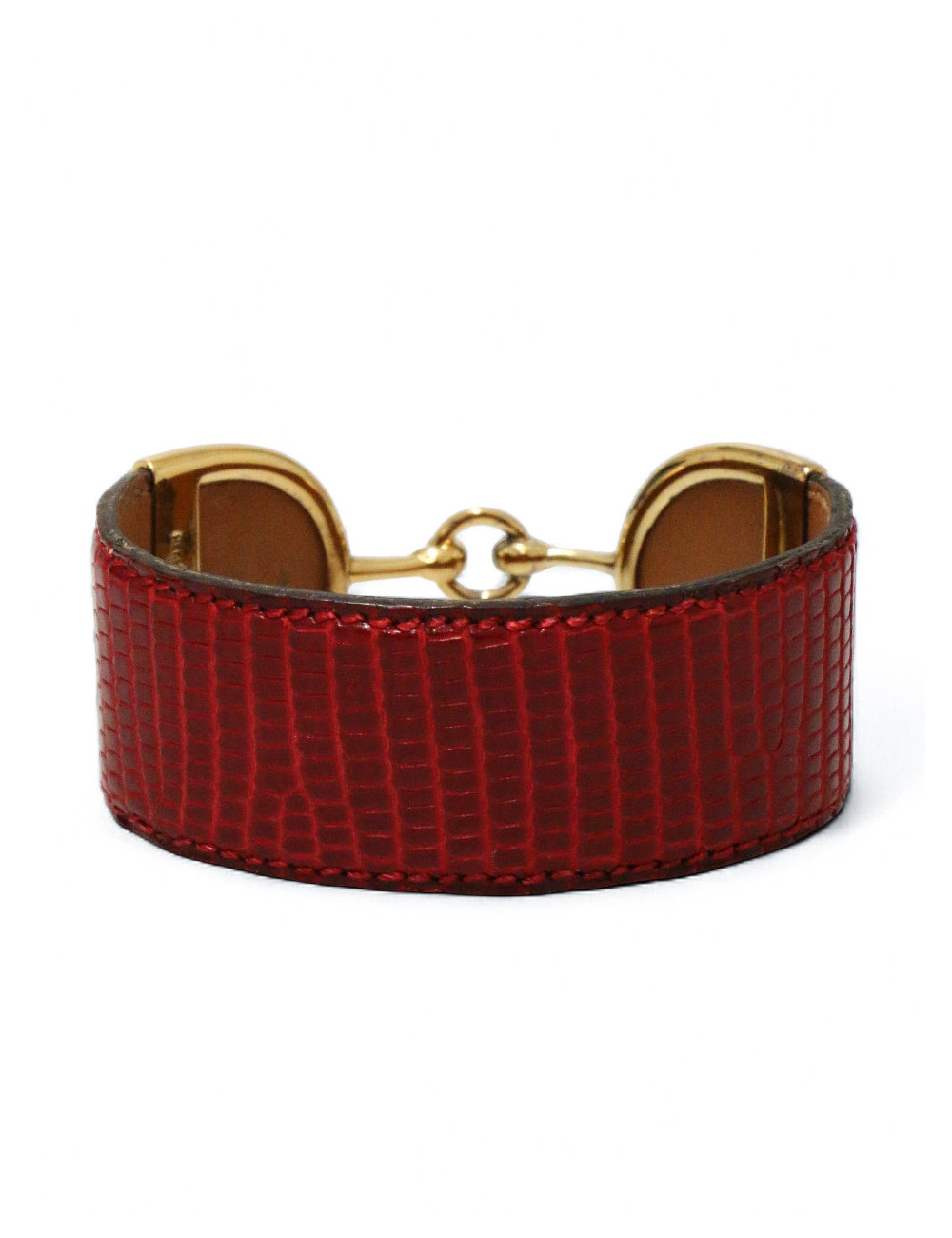 Bracelet Hermes Deux Eperons Varan du nil Vintage