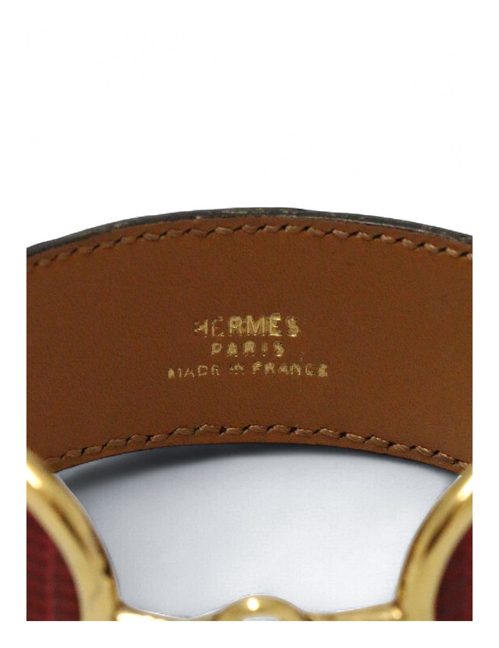 Bracelet Hermes Deux Eperons Varan du nil Vintage