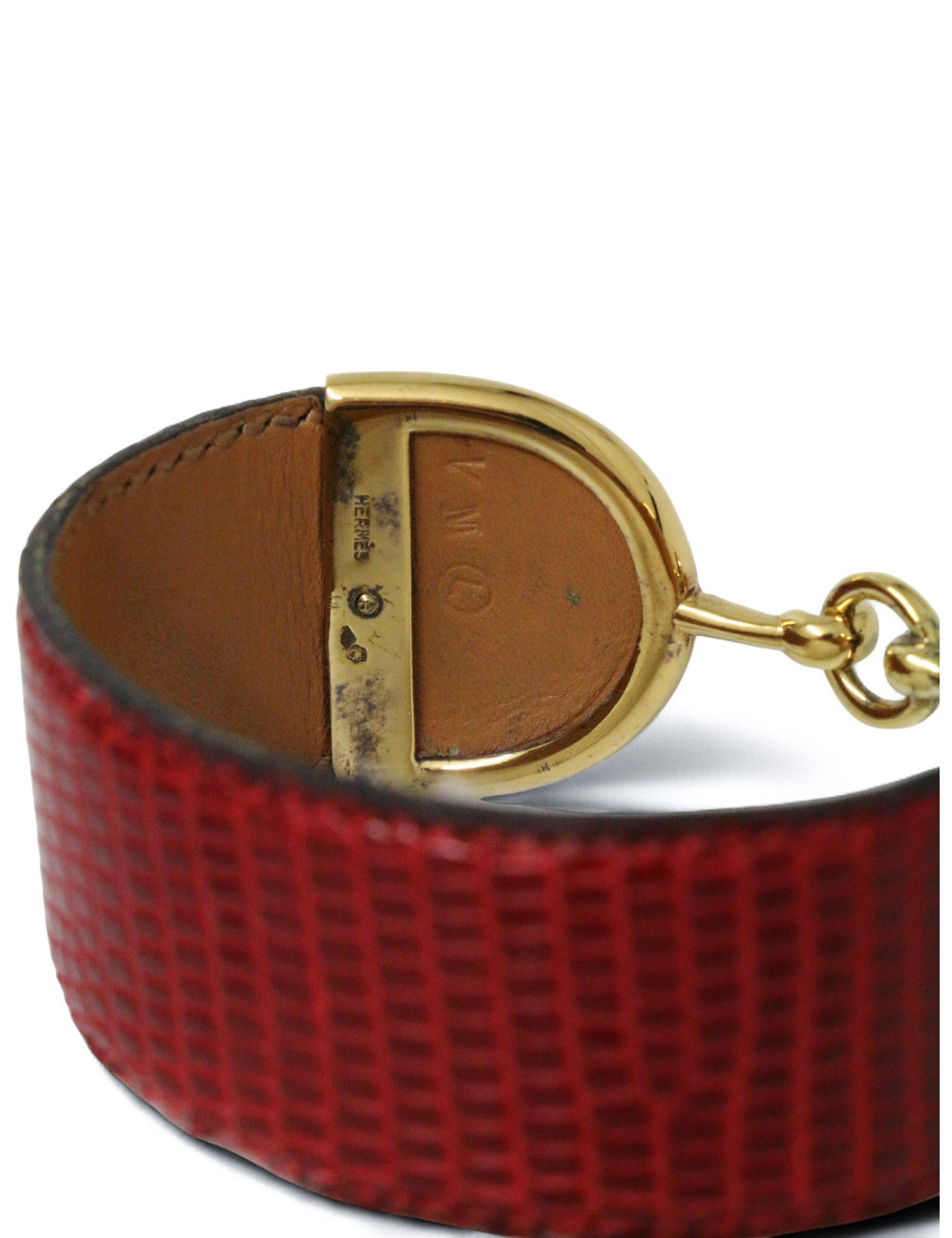 Bracelet Hermes Deux Eperons Varan du nil Vintage