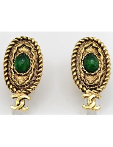 Boucles d'oreille Chanel vintage 1970