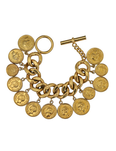 Bracelet charms CHANEL doré