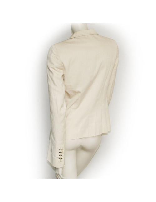 Veste blanc cassé ANN DEMEULEMEESTER T36