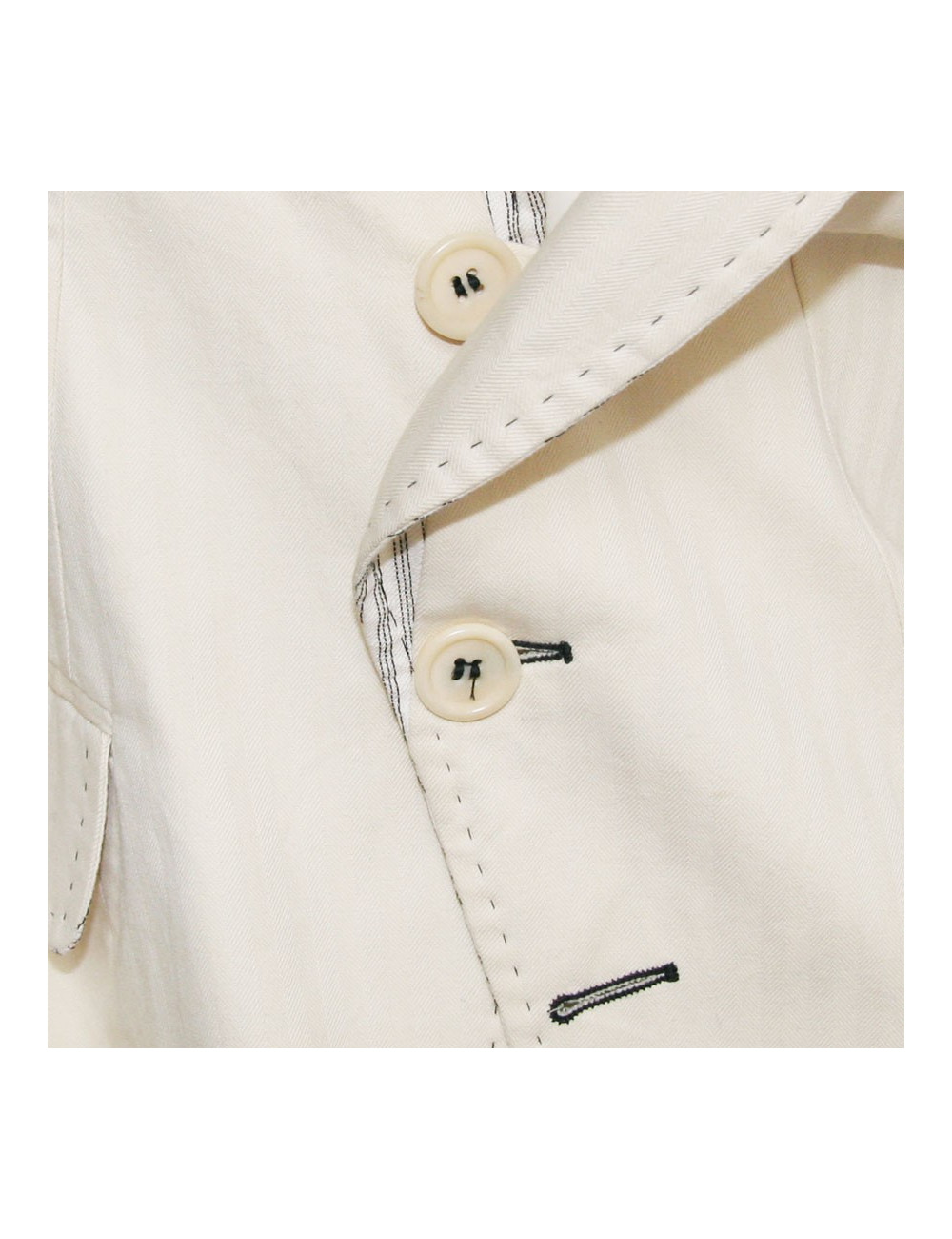 Veste blanc cassé ANN DEMEULEMEESTER T36