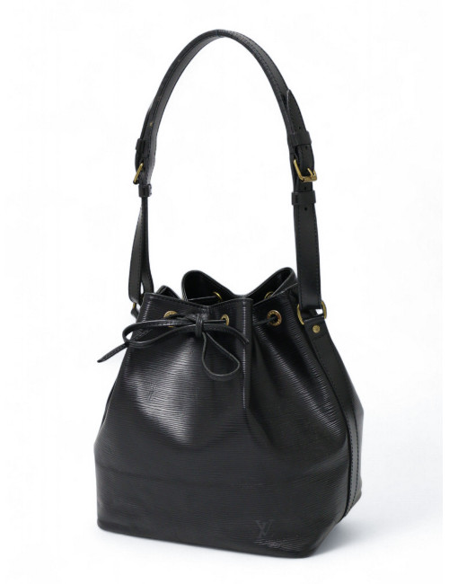 Sac Noé cuir épi Louis Vuitton noir : occasion certifiée authentique