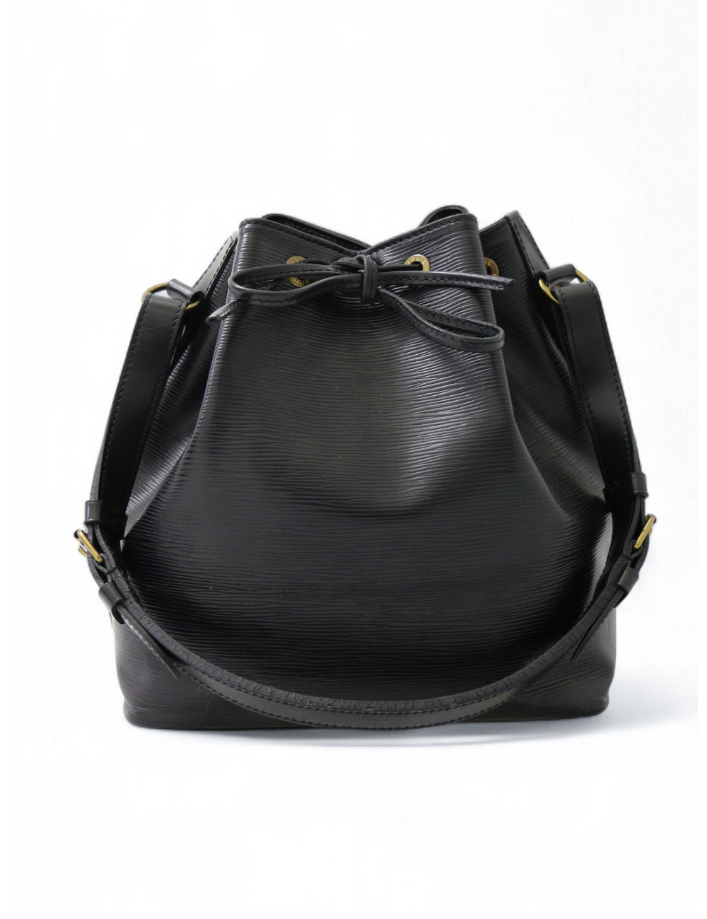 Sac Noé cuir épi Louis Vuitton noir : occasion certifiée authentique