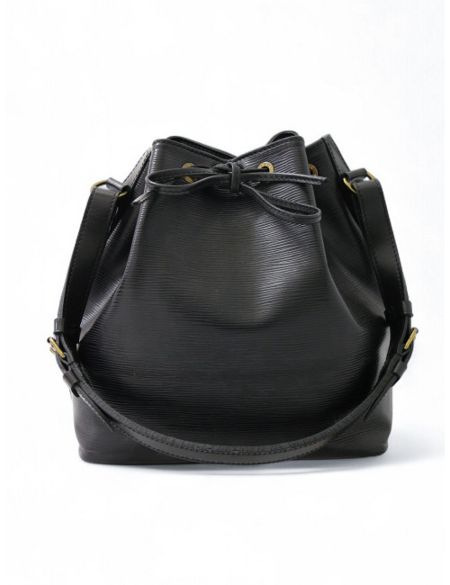Sac Noe cuir épi LOUIS VUITTON noir