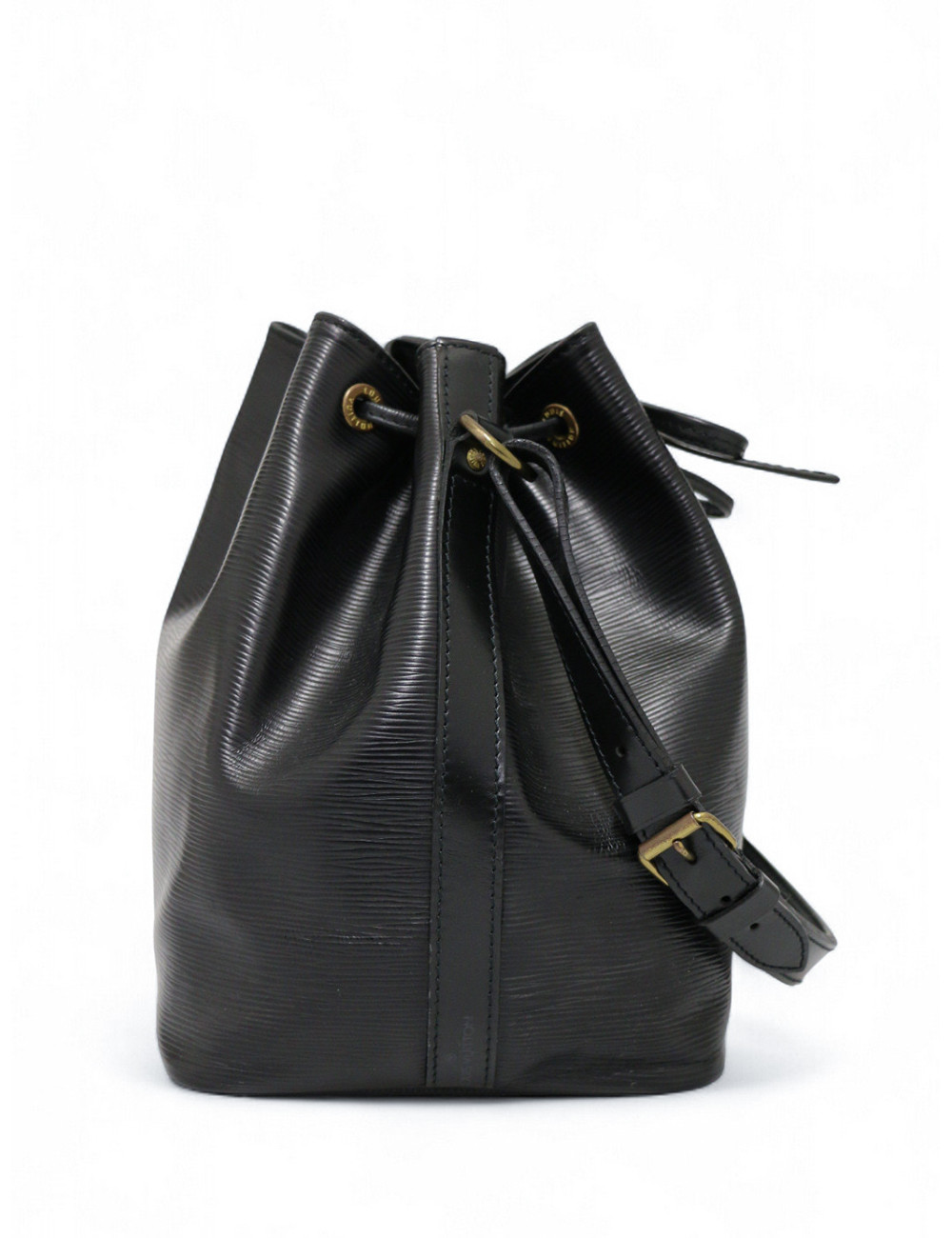 Sac Noé cuir épi Louis Vuitton noir : occasion certifiée authentique