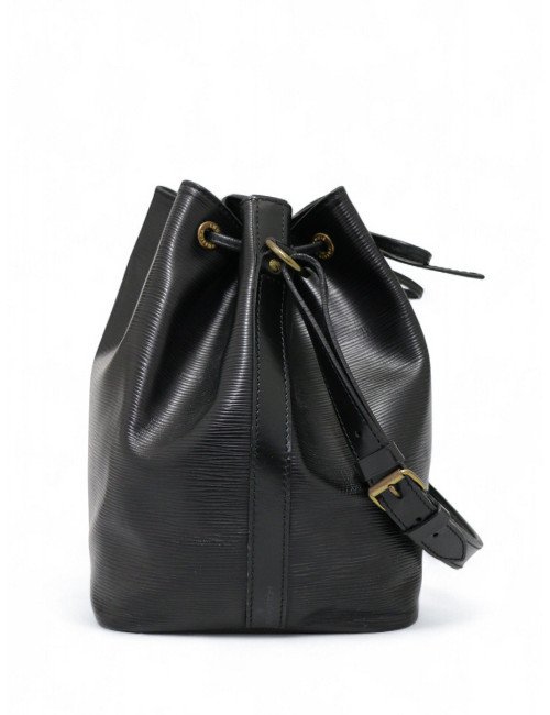 Sac Noé cuir épi Louis Vuitton noir : occasion certifiée authentique