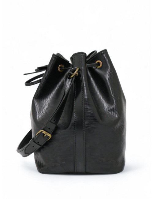 Sac Noé cuir épi Louis Vuitton noir : occasion certifiée authentique
