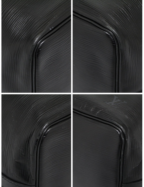 Sac Noe cuir épi LOUIS VUITTON noir