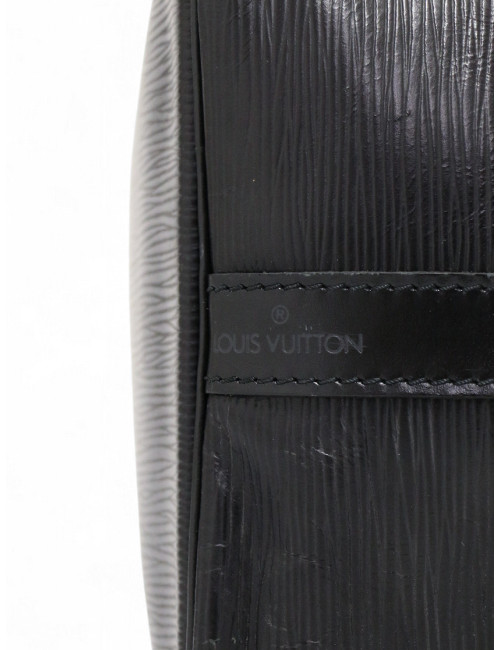 Sac Noe cuir épi LOUIS VUITTON noir
