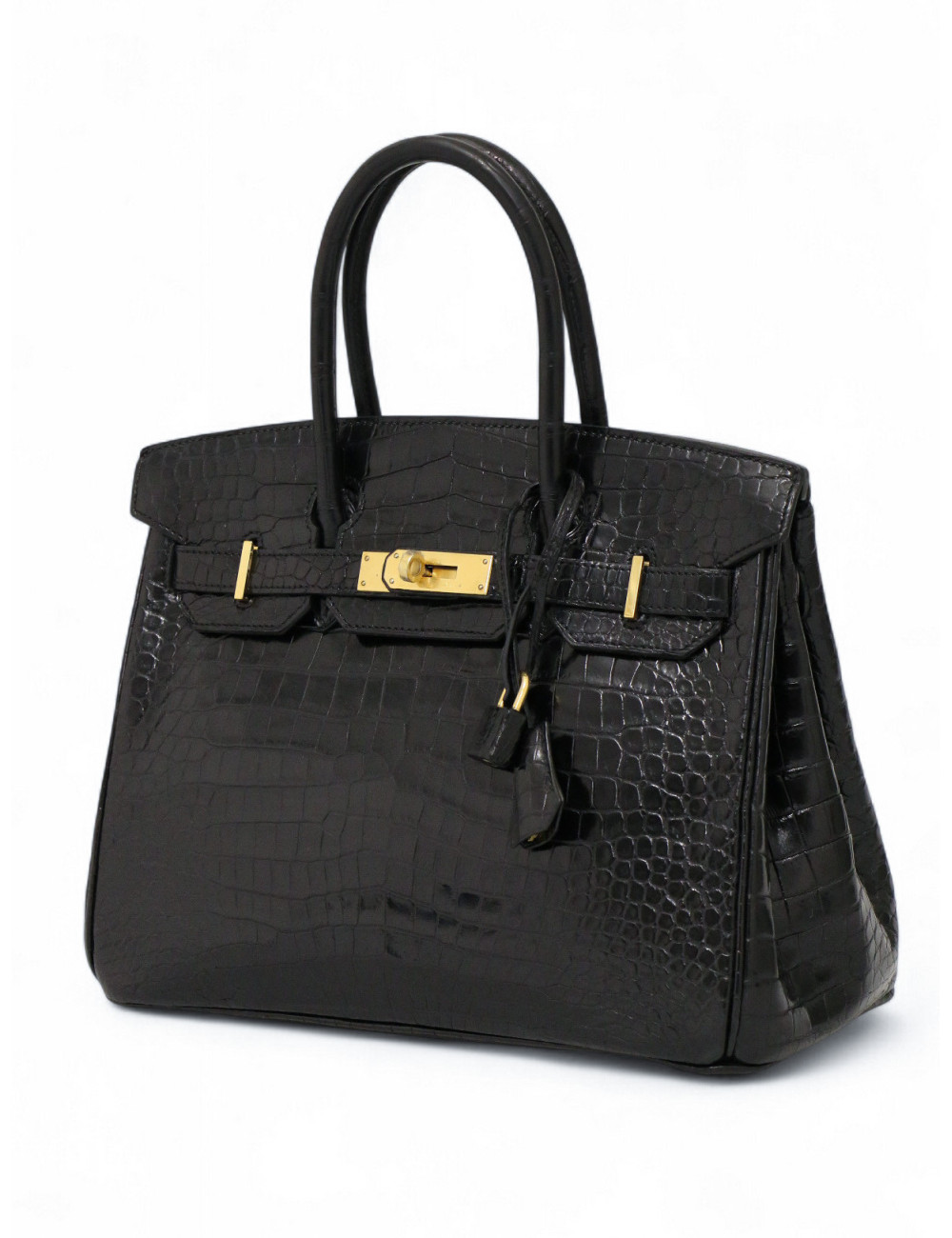 Birkin 30 crocodile porosus bijouterie dorée
