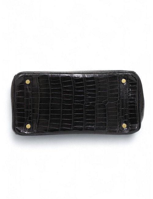 Hermès Birkin 30 crocodile porosus bijouterie dorée