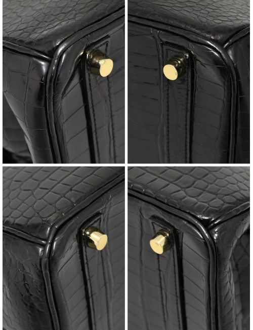 Hermès Birkin 30 crocodile porosus bijouterie dorée