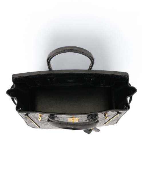 Hermès Birkin 30 crocodile porosus bijouterie dorée