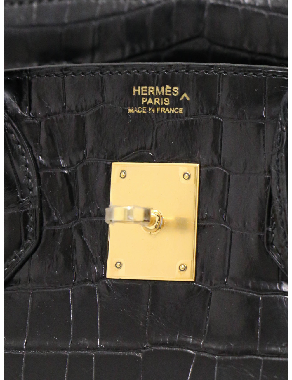 Hermès Birkin 30 crocodile porosus bijouterie dorée