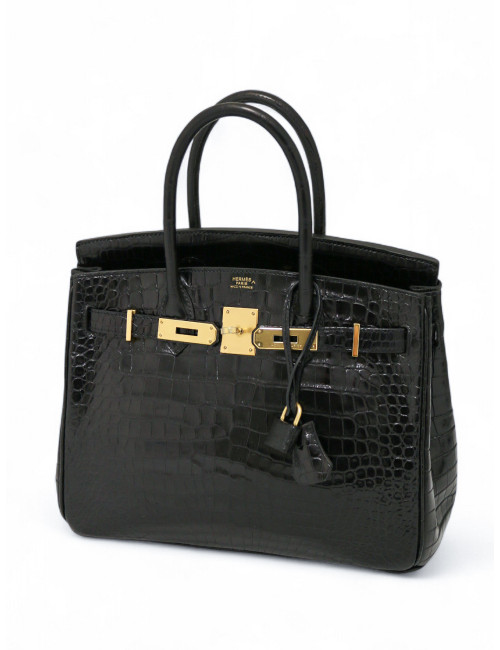Hermès Birkin 30 crocodile porosus bijouterie dorée