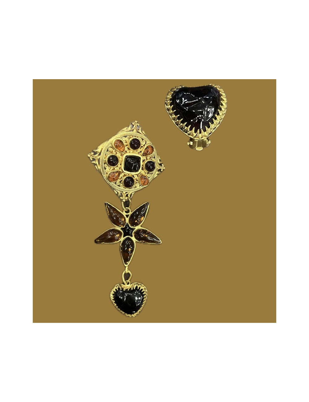 Boucles d'oreilles Dragon Marguerite de Valois