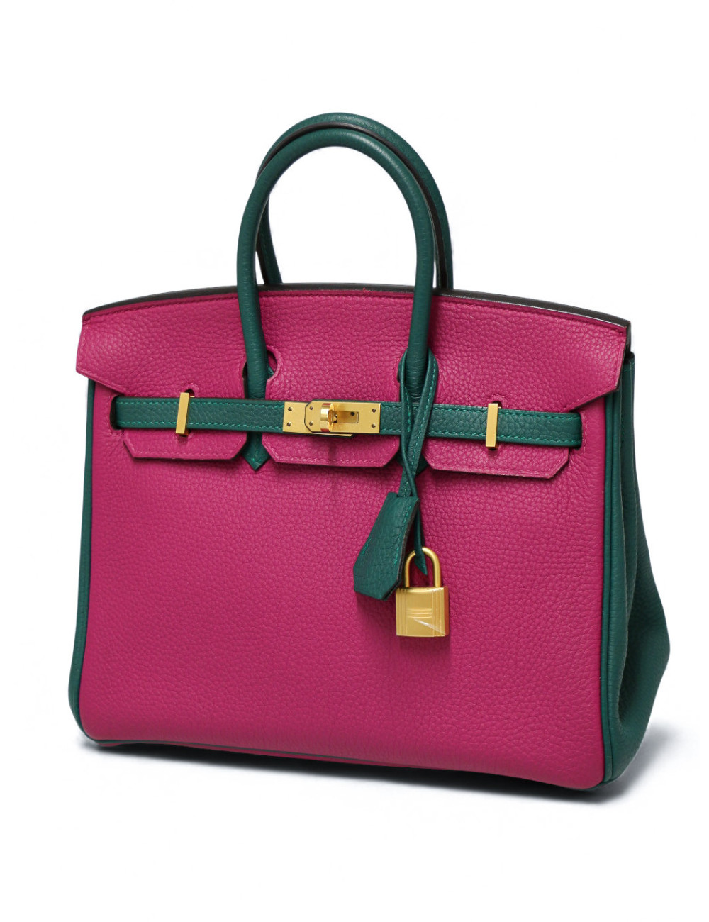 Birkin 25 Hermès horseshoe tricolore