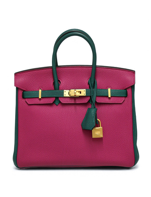 Birkin 25 Hermès horseshoe tricolore