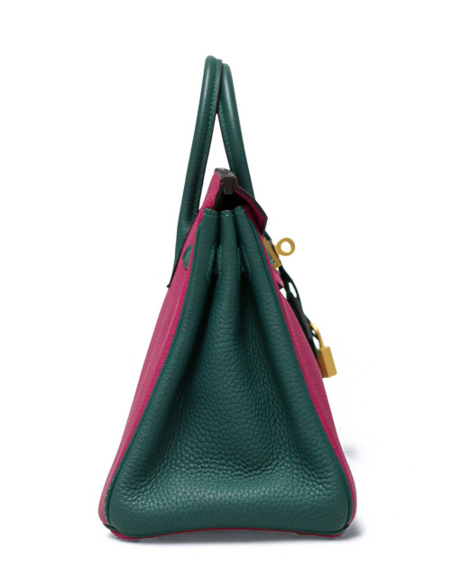 Birkin 25 Hermès horseshoe tricolore