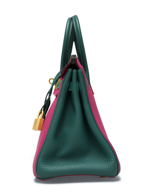 Birkin 25 Hermès horseshoe tricolore