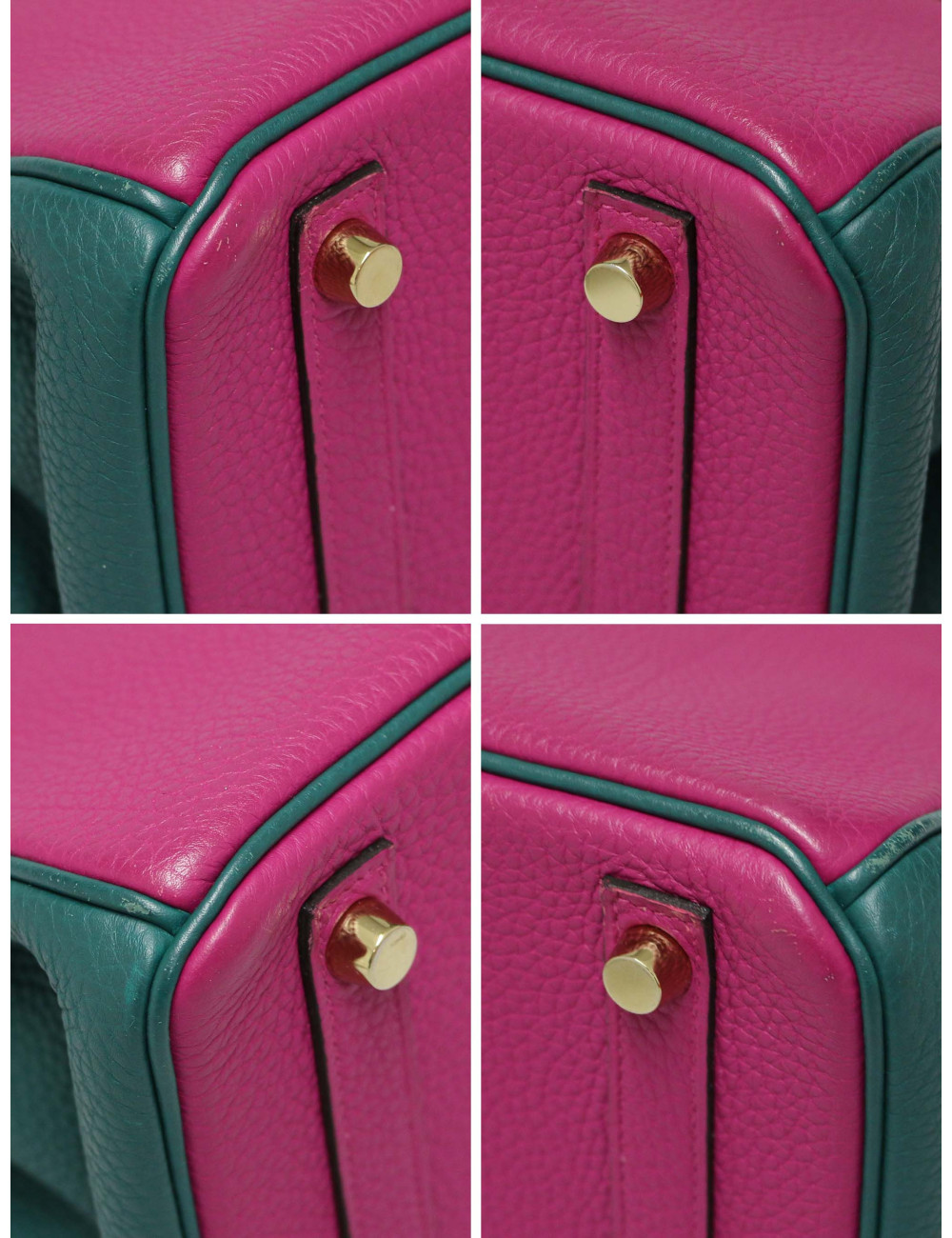 Birkin 25 Hermès horseshoe tricolore