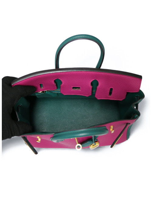 Birkin 25 Hermès horseshoe tricolore