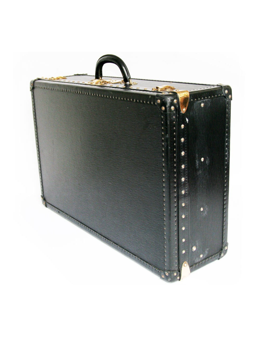 valise LOUIS VUITTON en cuir épi noir