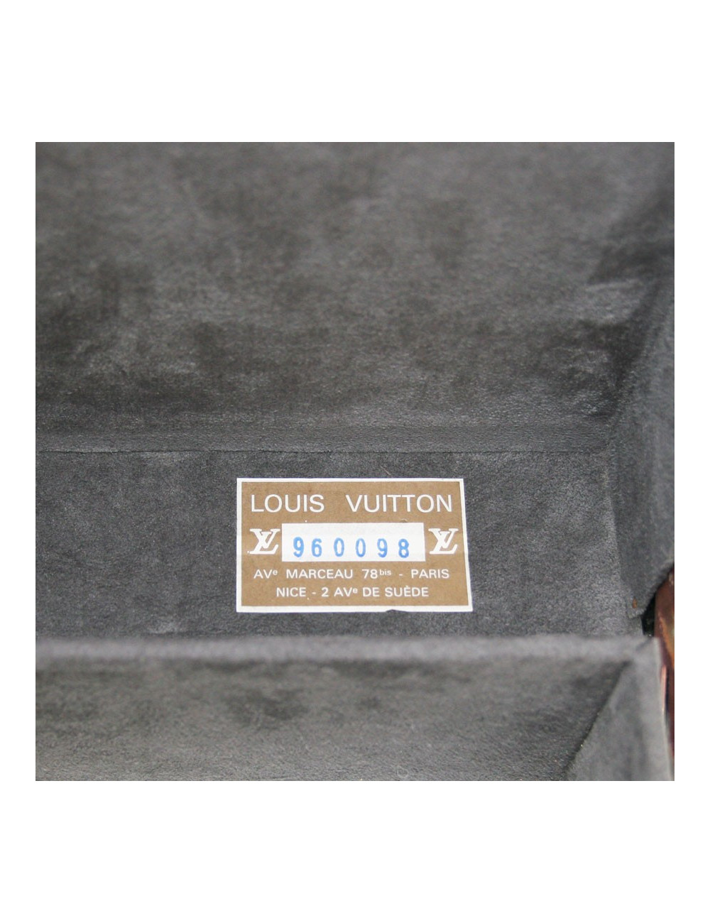 valise LOUIS VUITTON en cuir épi noir