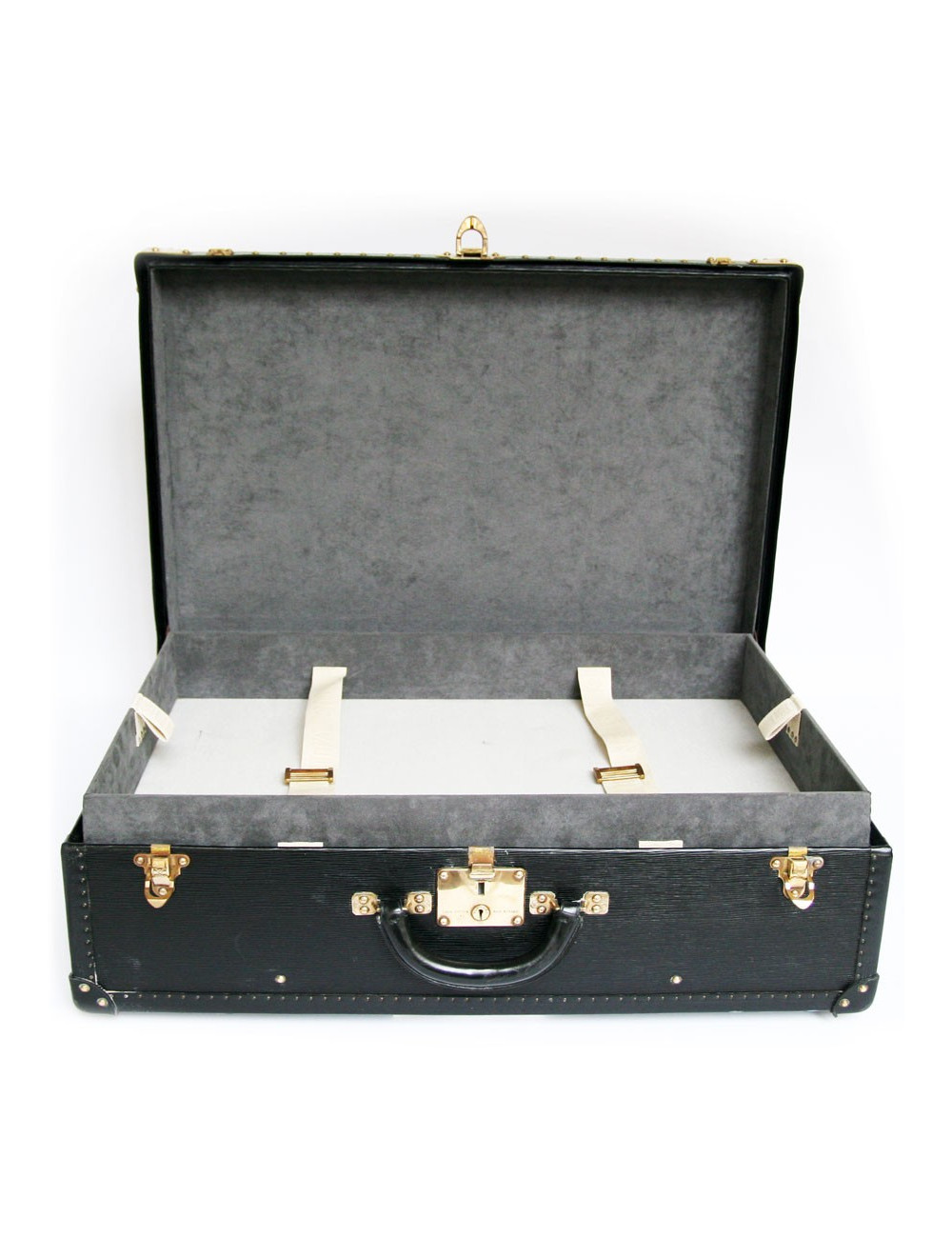 valise LOUIS VUITTON en cuir épi noir