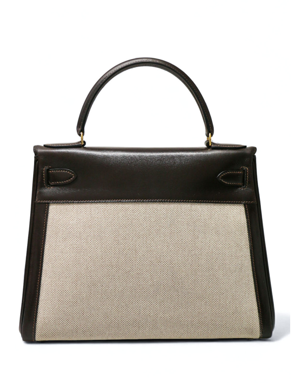 Kelly 28 toile et cuir Hermès