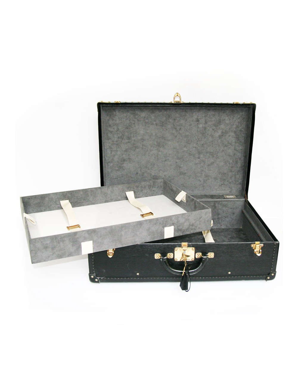 valise LOUIS VUITTON en cuir épi noir