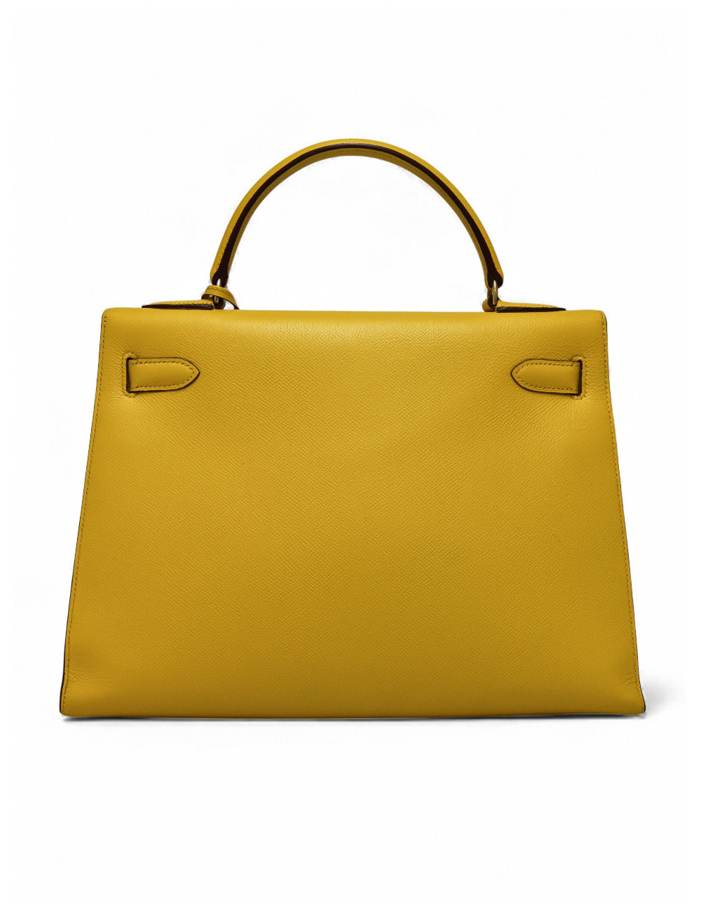 Sac Kelly 32 jaune Hermès bandoulière