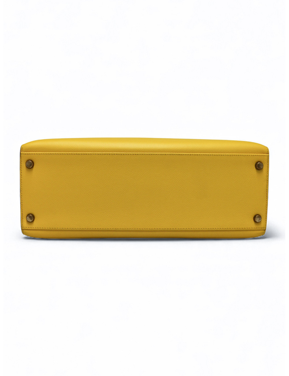 Sac Kelly 32 jaune Hermès bandoulière