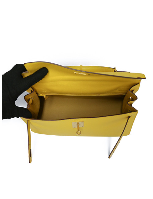 Kelly 32 jaune Hermès