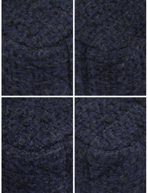 Grand sac 19 Chanel tweed bleu