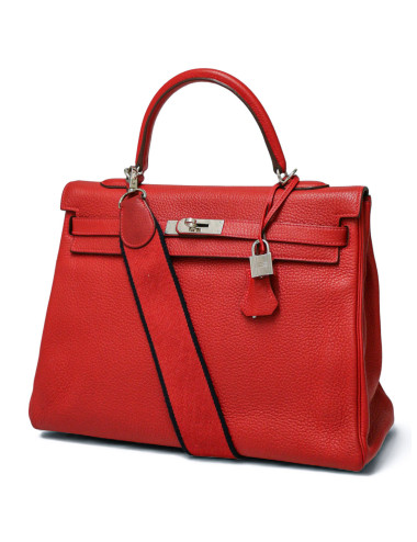 Sac Hermes Kelly 35 rouge casaque